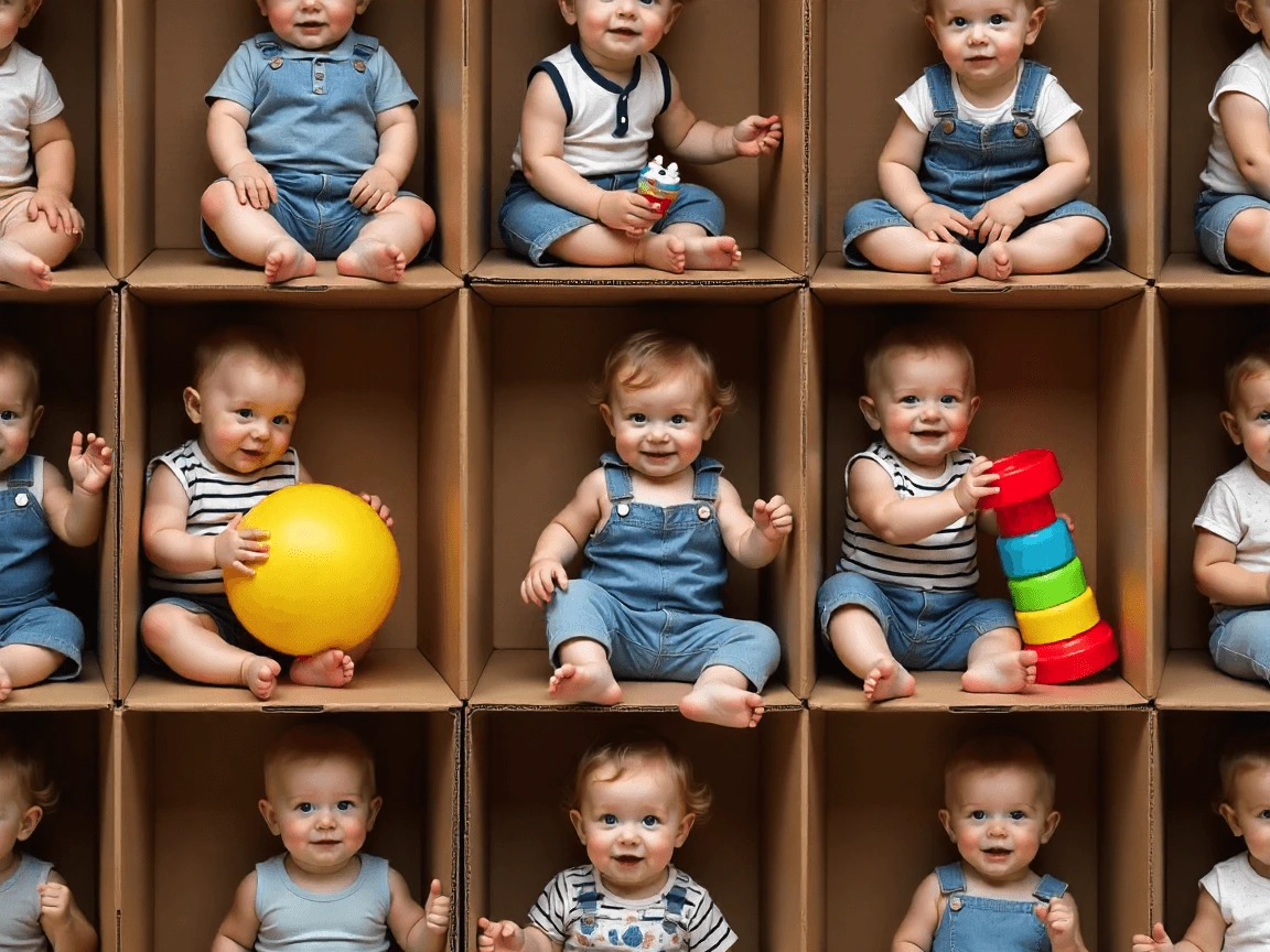 Feature photo of Dr. Grenon's keynote speaker talk on diversity and inclusion: A series of identical twins with different toys and outfits illustrating how we should view diversity instead.