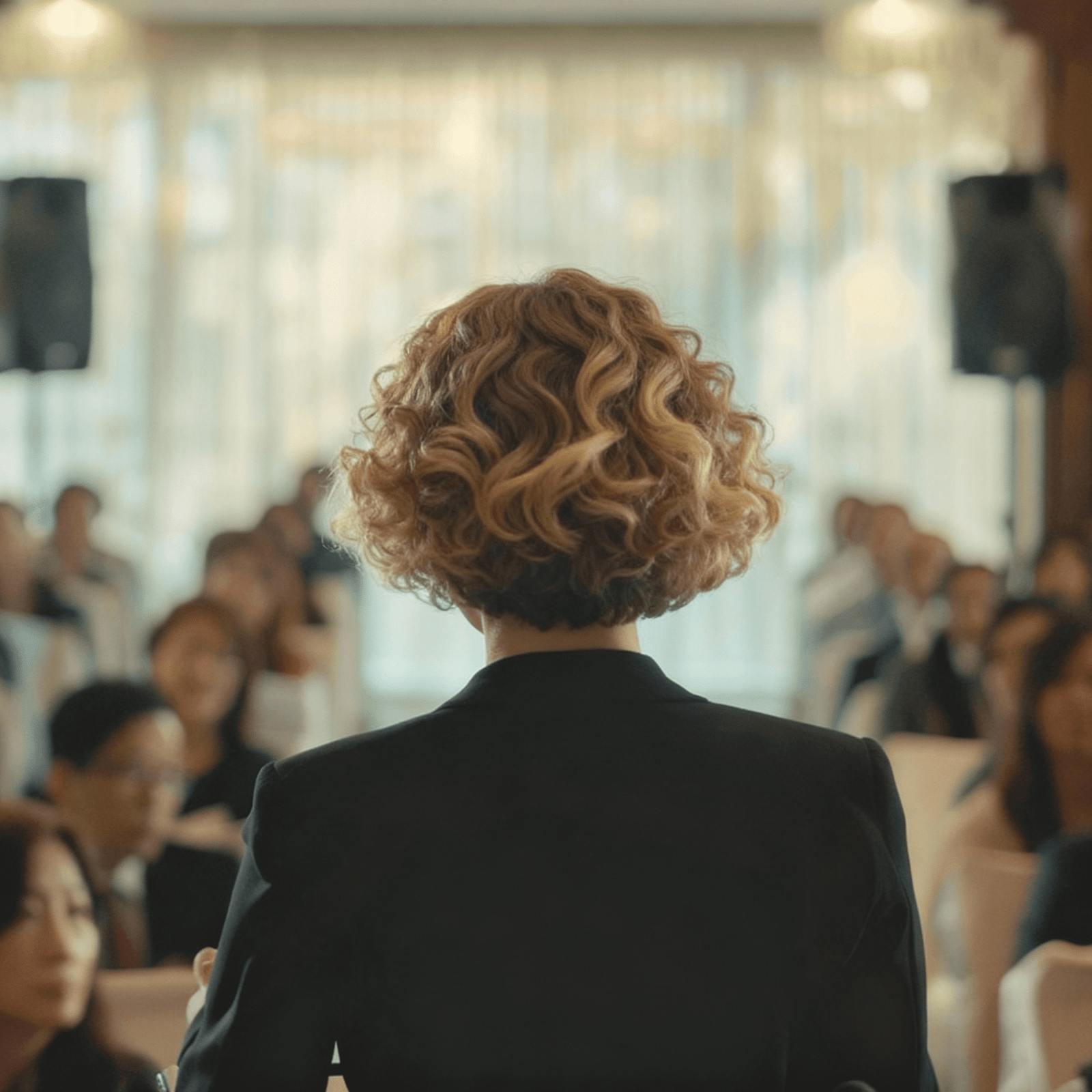 guest speaker at an event in Japan